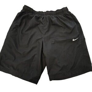 VTG Y2K Nike Running Shorts Men XL Black Basketball Small Nike Swoosh